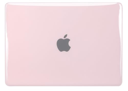 UESWILL Compatible with MacBook Pro 14 inch Case 2026-2021 Release with M1 M2 M3 M4 M5 Pro/Max Chip & Touch ID, Glossy See-Through Hard Shell Protective Cover, Jelly Pink - color: Jelly Pink, size: MacBook Pro 14" (M1 M2 M3 M4 M5)