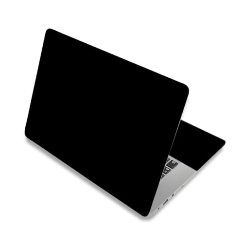 Black Laptop Skin Sticker 12.1 13 13.3 14 15 15.6 inch Netbook Sticker Decal Universal Notebook PC Reusable Art Personalized Soft Skin Protector - color: Classic Black