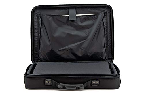 MCY LT15 Rugged 15-inch Laptop Messenger Suitcase Bag with ABS Hard Shell Frames - Black - size: 15-inch