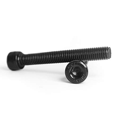M4 x 8mm Socket Head Cap Screws Bolts 12.9 Grade Alloy Steel Metric Machine Hex Socket Screw, Black Oxide Finish, Fully Threaded, 100PCS - size: M4×8mm