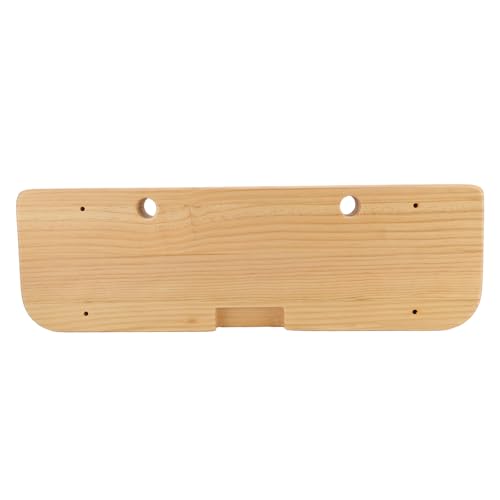 Yosoo Health Gear Training Hang Board Solid Wood Various Grip Hole Enhanced Strength Exercise Compact Climbing Finger Wooden with Adjustable Depths, Strengthener, Forearm Exerciser
