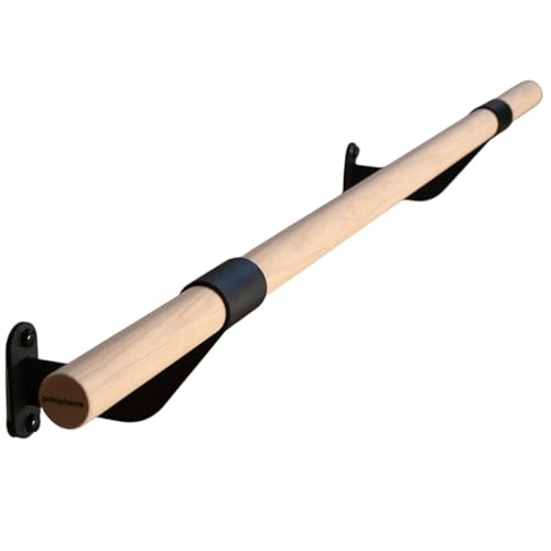 Wall-Mounted Ballet Barre for Home Dance, Exercise, Fitness, Stretching - Made in USA - size: 4 ft