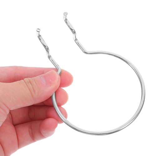 Veemoon 10pcs Silver Metal Pegboard Hooks for Hole Board Storage, Iron Hanging Board Hardware Accessories for Garage and Craft Room Organization