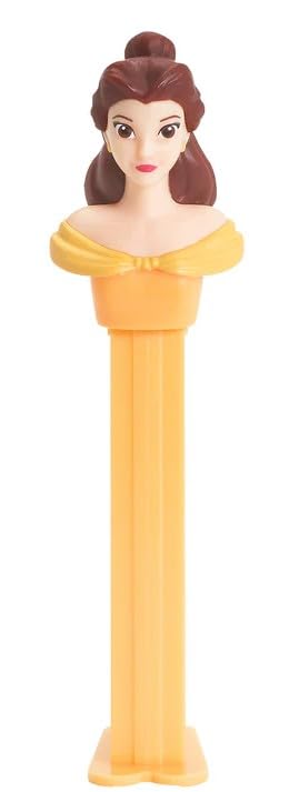 PEZ Belle Candy Dispenser - Beauty & The Beast - Princess Belle PEZ Dispenser With Extra Candy Refills - Disney Princess Party Favors, Grab Bags
