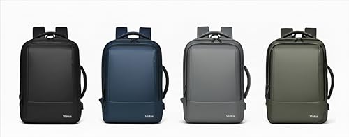 Travel Laptop Backpack, Expandable Business Bag, Water Resistant, USB Charging Port, Fits 15.6 Inch Laptop (Green) - color: Green