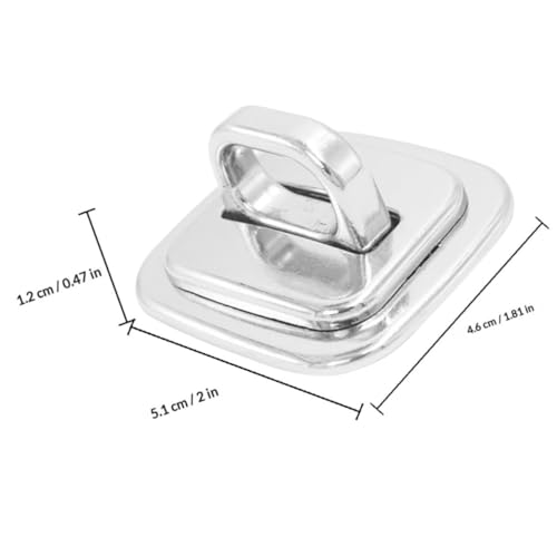 2pcs Laptop Security Lock Anchors with Zinc Alloy Fixed Base, Anti-Theft Solution for Notebooks and Laptops, Silver Desk Mount Anchor for Study and Travel