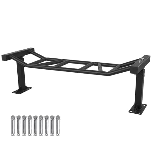 47 Inch Heavy Duty Multi-Grip Pull Up Bar Ceiling Mount Chin Up Bar Adjustable Height&Supports to 600 Lbs Home Gym Equipment
