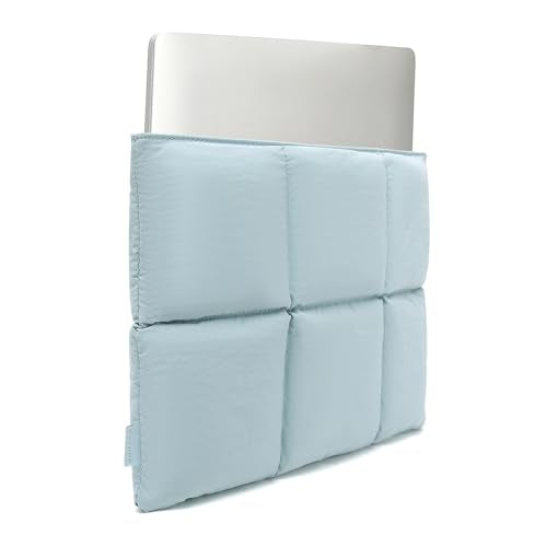 Puffy Laptop Sleeve 15inch 16 inch, Sky Blue | Pillow Shape Laptop Sleeve, Compatible With MacBook Air 15 in M4 2025 & MacBook Pro 16 in M4 2024 - color: Sky Blue, size: For 15"-16" MBA/MAP M4 M3 M2 M1