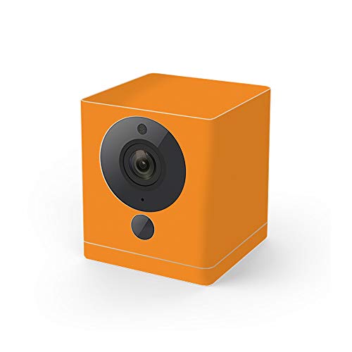 MightySkins Skin Compatible with Wyze Cam V2 - Solid Orange | Protective, Durable, and Unique Vinyl Decal wrap Cover | Easy to Apply, Remove, and Change Styles | Made in The USA - color: Orange