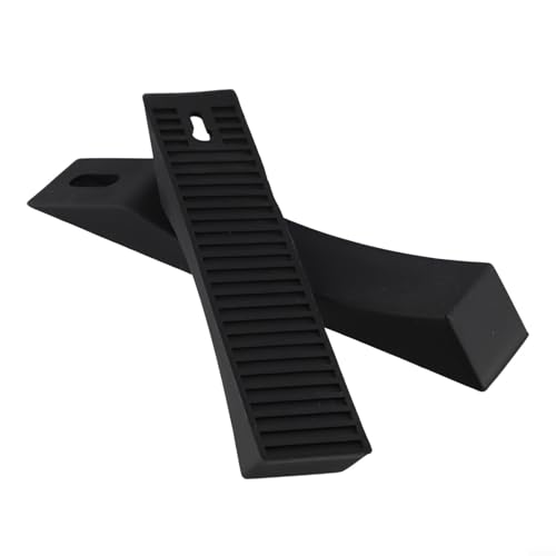 Silicone Deadlift Wedge Blocks, for Weight Lifting, Anti-Slip Barbell Loading Pads, for Powerlifting Squat, Portable Gym Accessories to Load Plates Easy(Black) - size: Black