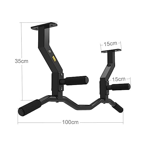 Pull Up Bar, Ceiling Mount Chin Up Bar, Heavy Duty Home Gym Strength Training Equipment, Joist Mounted Pull Up Bar Height Adjustable