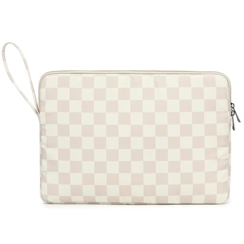 Laptop Sleeve 14 inch 14.0 inch Laptop case Bag (Khaki Checkered, 14 inch) - color: Khaki Checkered, size: 14 inch