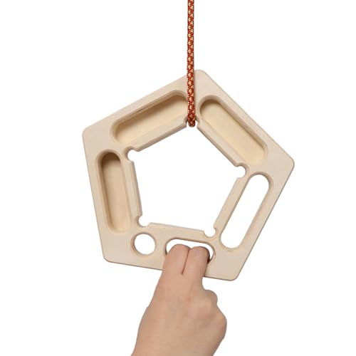 2-Pack Wooden Climbing Hangboard for Finger Strength Training - Portable Rock Climbing Trainer