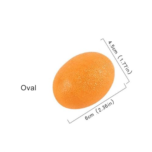 Stress Balls Squeeze Balls for Hand Strengthening Devices with Different Resistance Levels for Finger Forearm Wrist Exercise Relaxation and Pain Relief - color: Oval Red Blue Green 25-30-35