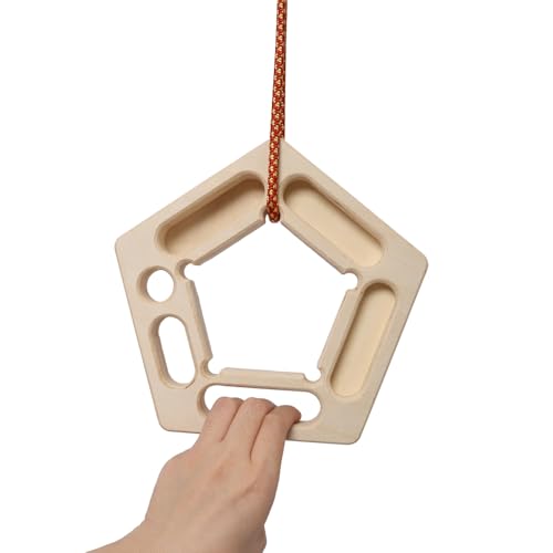 Rock Climbing Hangboard, 2Pack Portable Hang Board for Climbing Grip Strength Training, Wooden Fingerboard for Pull-Ups and Finger Endurance, Lightweight Compact Professional Design