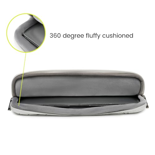 Canvas Life 360 Protective Plush Laptop Sleeve 14-14.4-inch Laptop Sleeve Bag Compatible with HP, Lenovo, Dell, ASUS, MacBook Pro 14-inch - Quilted Design (White, 14 inch / 14.0 inch) - color: White, size: 14 inch / 14.0 inch