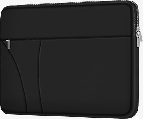 Laptop Sleeve 17 inch Shockproof Protective Carrying Briefcase Computer Bag | Laptop Case with Zippered Pocket, Traveling Laptop Cover Compatible for HP, Dell, Asus, Lenovo, Notebook, Black - color: Black, size: 17 inch