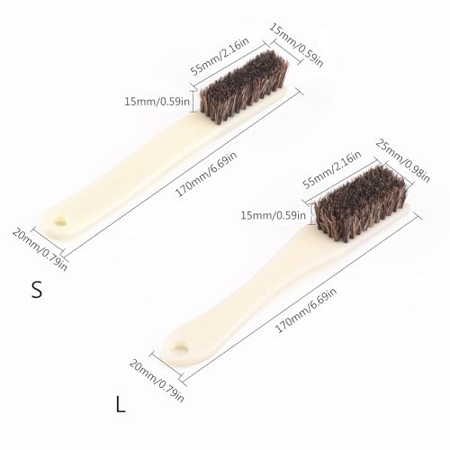 2pcs Climbing and Bouldering Brush Long Handle Firm BouClder Cleans Tool Easy Use Firm - color: Brown Large