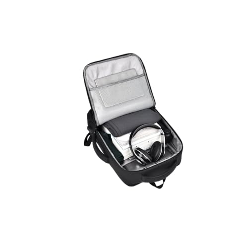 Laptop Backpack, Expandable Business Travel Bag, Water Resistant, USB Charging Port, Fits 15.6 Inch Laptop (Gray) - color: Gray