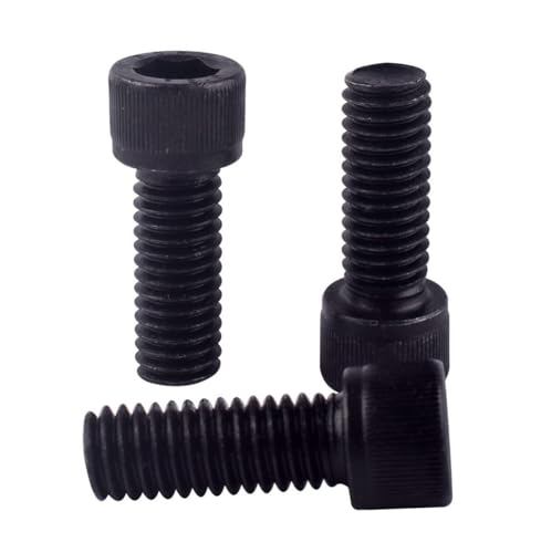 20Pcs 1/4-20 x 3/8" Socket Head Cap Screws Bolts, 12.9 Grade Alloy Steel Black Oxide Finish, Allen Hex Drive, UNC Coarse Full Thread - size: 1/4-20 x 3/8" (20PCS)
