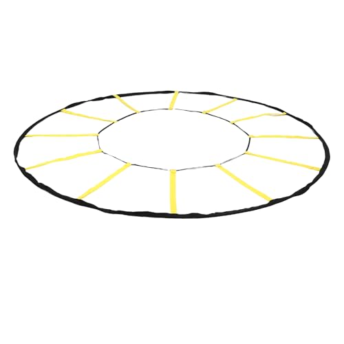 Premium Nylon Circular Agility Trainer for Soccer Basketball, 12 Rungs Agility Ladder Enhances Speed and Coordination