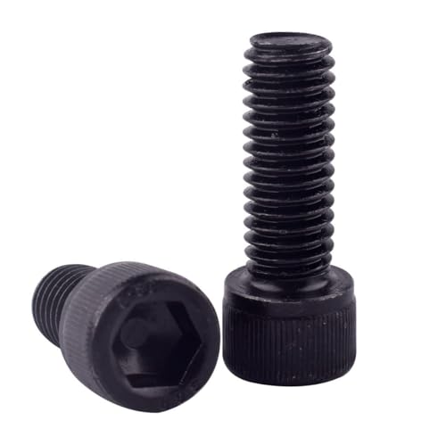 10Pcs 3/8-16 x 2 Socket Head Cap Screws Bolts, 12.9 Grade Alloy Steel Black Oxide Finish, Allen Hex Drive, UNC Coarse Full Thread - size: 3/8-16 x 2" (10PCS)