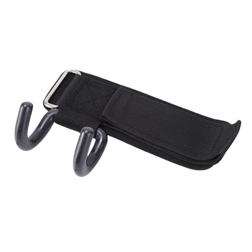 Weight Lifting Hook, 330lbs Load Bearing Fitness Wrist Strap Hand Grip Support with Adjustable Rubber Dipped Metal Hook, for Deadlift Pull Up Horizontal Bar Training