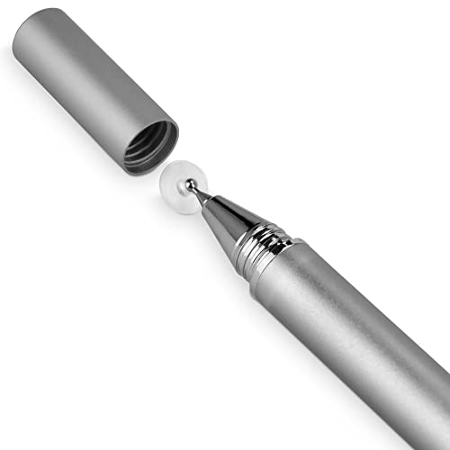 BoxWave Stylus Pen Compatible with HP EliteBook 840 G5 - FineTouch Capacitive Stylus, Super Precise Stylus Pen - Metallic Silver