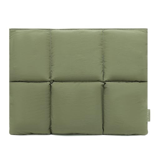 Puffy Laptop Sleeve 15 inch 16 inch, Green | Pillow Shape Laptop Sleeve, Compatible MacBook Air 15 in M4 2025 & MacBook Pro 15/16 in M1 M2 M3 M4 M5 2024 - color: Green, size: For 15"-16" MBA/MAP M4 M3 M2 M1