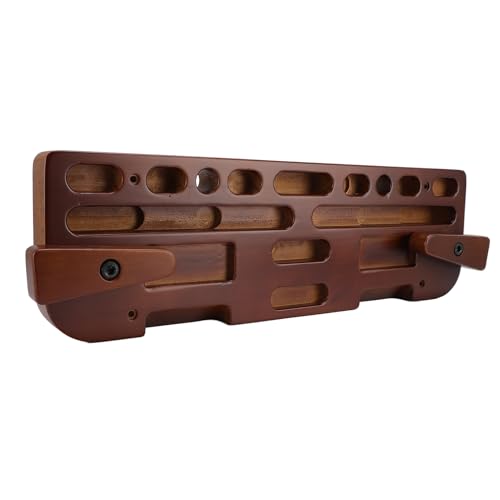 RiToEasysports Rock Climbing Hangboard, Strength Training with Multiple Grip Depths, Wooden Fingerboard Compact Design for Indoor and Outdoor Climbers