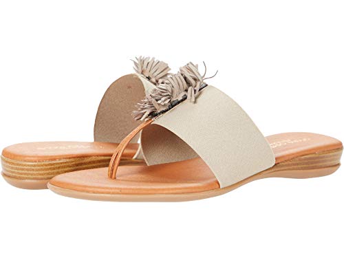 André Assous womens NovaleeFlip-Flop - color: Ecru, size: 5