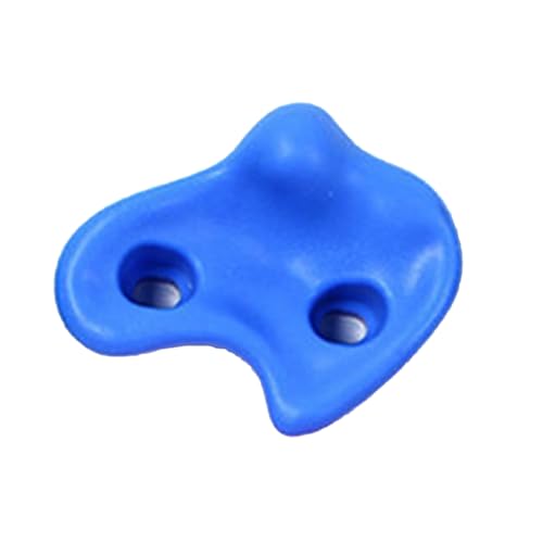 10PCS Rock Climbing Holds, PE Ergonomic Design with Rock Texture for Indoor Outdoor Climbing Wall, Includes Screws and Wrench Tools - color: Blue