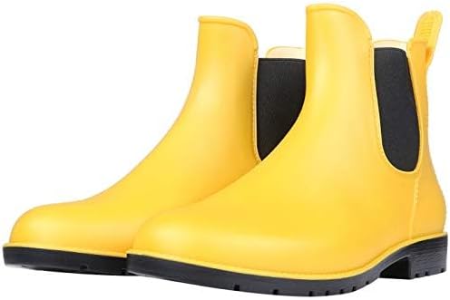 Asgard Women's Ankle Rain Boots Waterproof Chelsea Boots