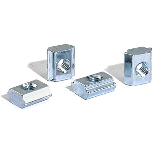 30pcs 2020 Series Sliding T Nuts Metric M3 Thread Slide in Hammer Head T-Nut for Standard 6mm T-Slot Aluminum Extrusion Profile （2020 Series M3） - size: 2020 Series M3