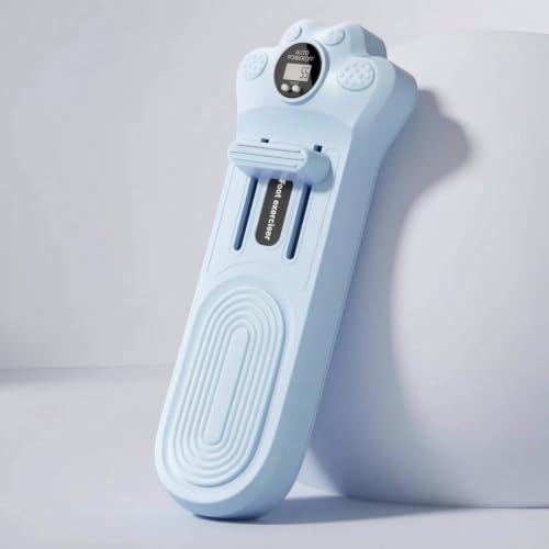 Foot Exercise Toe Training Device Arch Supporter with Digital Repetition Count Display Polypropylene Build Suitable for Daily Routine Gym Exercise - color: Sky Blue