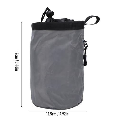 RiToEasysports Climbing Chalk Bag Oxford Fabric Athletic Chalk Bag 19 X 12.5 X 12.5cm Large Capacity Fleece Lining for Rock Climbing Weightlifting Gymnastics Gym Training