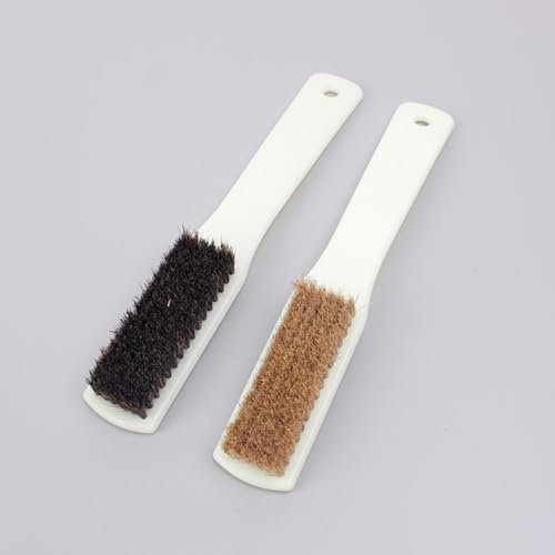 DOITOOL 2pcs Bouldering Stone Cleaning Brush with Stiff Boar Bristles and Sturdy Handle, Portable Outdoor Rock Climbing Brush for Chalk Hold Maintenance and Crevice Cleaning