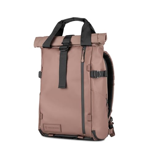 WANDRD PRVKE Rolltop 31L V4 Camera Backpack – Expandable Weatherproof Travel Bag with Laptop Sleeve and Clamshell Opening - color: Atacama Clay, size: 31L (Bag Only), style: Rolltop