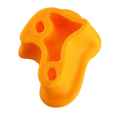 10PCS Rock Climbing Holds, PE Ergonomic Design with Rock Texture for Indoor Outdoor Climbing Wall, Includes Screws and Wrench Tools - color: Yellow
