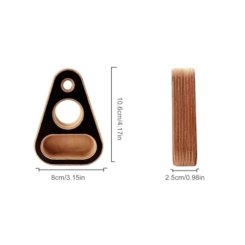 Climbing Fingerboard Wood Fitness Equipment | Pull-Up Training Fingerboard for Enthusiasts Trainers Women Men Adults Athletes Beginners Professionals Players Apartment