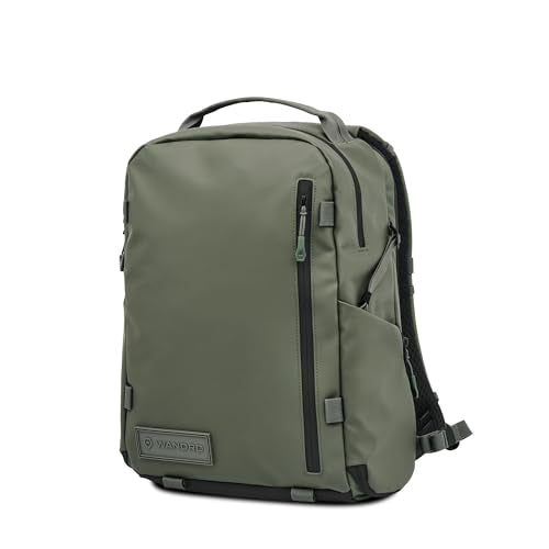 WANDRD PRVKE Zip 21L V4 Camera Backpack – Weatherproof Travel Bag with Laptop Sleeve, Expandable Rolltop and Quick Side Access - color: Wasatch Green, size: 21L (Bag Only), style: Zip