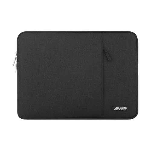 MOSISO Laptop Case 12.3 inch, 11-11.6 inch Laptop Sleeve Bag with Pocket | Compatible with MacBook Air 11.6, Acer HP Dell Lenovo Samsung, Surface Pro, Polyester Vertical Computer Bag, Black - color: Black, size: 12.3 inch
