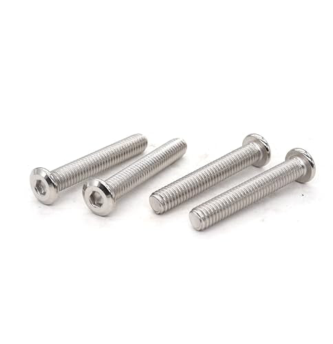 10pcs M6 x 40mm Flat Socket Cap Allen Bolts Rivet Screws Connecting for Furniture 304 Stainless Steel - size: 10pcs M6 x 40mm