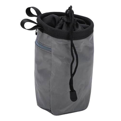 ASHATA Large Capacity Climbing Chalk Bag, Adjustable Waist Belt Gym Chalk Pouch for Rock Climbing & Gymnastics