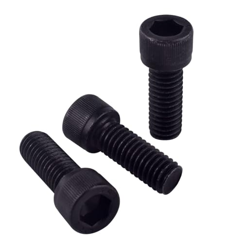 20Pcs 1/4-20 x 7/8" Socket Head Cap Screws Bolts, 12.9 Grade Alloy Steel Black Oxide Finish, Allen Hex Drive, UNC Coarse Full Thread - size: 1/4-20 x 7/8" (20PCS)