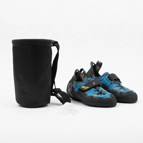 Rock Climbing Chalk Bag, 7.5X4.9X4.9 in Oxford Cloth 840D Bouldering Chalk Bag, Lightweight Waist Belt, for Weight Lifting Gymnastics