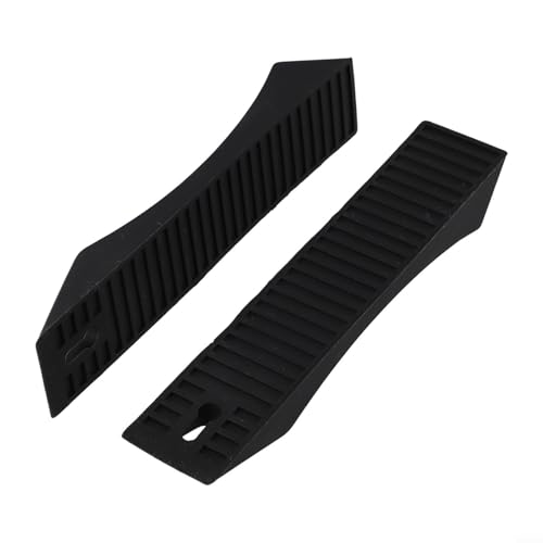 Silicone Deadlift Wedge Blocks, for Weight Lifting, Anti-Slip Barbell Loading Pads, for Powerlifting Squat, Portable Gym Accessories to Load Plates Easy(Black) - size: Black