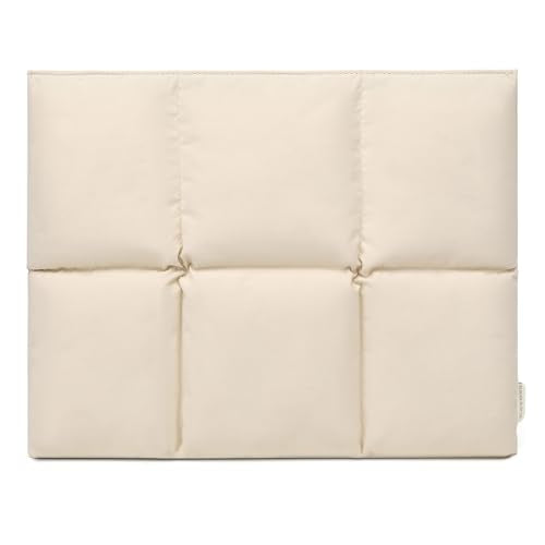 Puffy Laptop Sleeve 13 Inch 14 inch, Off White | Pillow Shape Laptop Sleeve, Compatible MacBook Pro 13inch 14 Inch M4 M5 Pro/Max, MacBook Air M1 M2 M3 2026, MacBook Neo - color: Off White, size: For 13"-14" MBA/MAP M4 M3 M2 M1