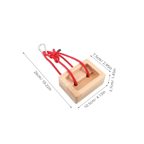 2Pcs Wooden Hangboard Rock Climbing - Hang Board for Climbing | Fingerboard | Arm Workout & Pull-Up Training | Bouldering Present Khaki - color: Khaki