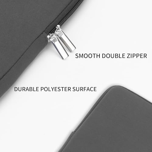 RAINYEAR 13.3 Inch Laptop Sleeve Case Padded Carrying Bag, Gray | Slim Protective Soft Zipper Computer Cover for 13.3 Inch Notebook Computer Chromebook 14 inch MacBook Pro/Max M1 M2 M3 M4 M5 - color: Gray, size: 13"-13.3"